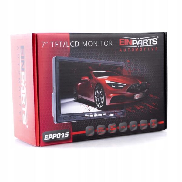 Zestaw Einparts Monitor AHD EPP055 7" + Kamera samochodowa AHD – zdjęcie 3
