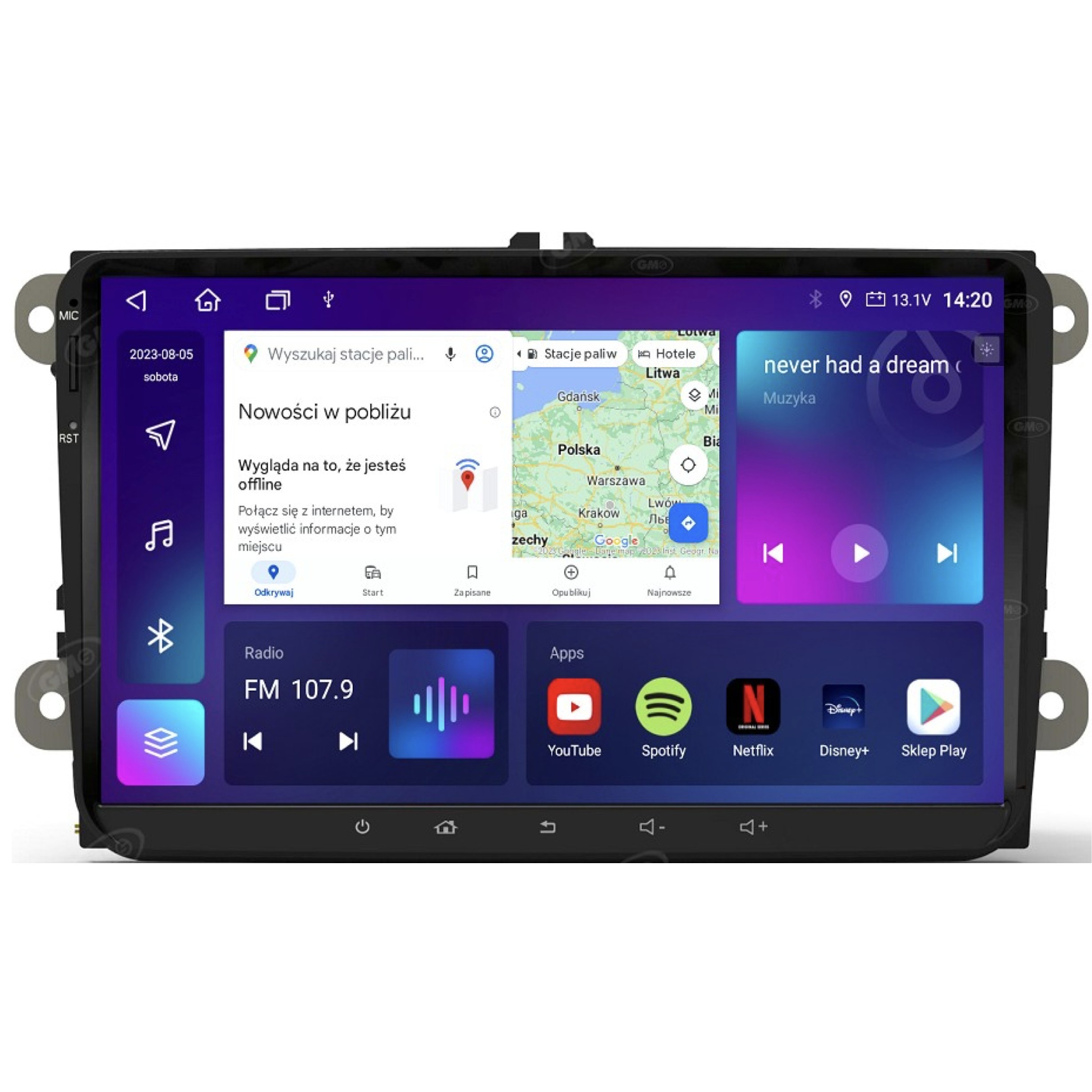 GMS 8928TQ NAVIX VOLKSWAGEN SEAT ANDROID, DSP CAN-BUS – zdjęcie 1